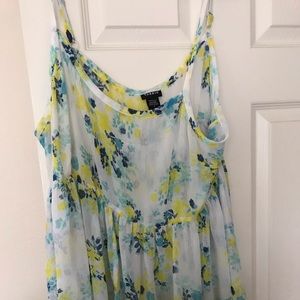Sheer torrid floral tank